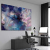 Simple Strokes stretched canvas displayed from an angle in a room - part of our high quality canvas abstract wall art collection