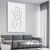 Body Pose stretched canvas displayed from an angle in a room - part of our high quality fashion canvas wall art and prints collection