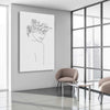 Floral Beauty One stretched canvas displayed from an angle in a room - part of our high quality fashion canvas wall art and prints collection