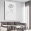 Floral Beauty Two stretched canvas displayed from an angle in a room - part of our high quality fashion canvas wall art and prints collection