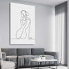 Pondering Thoughts stretched canvas displayed from an angle in a room - part of our high quality fashion canvas wall art and prints collection