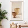 Balance stretched canvas displayed from an angle in a room is a colourful and stylish canvas wall art and print suited for the kitchen area