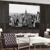 New York Skyline stretched canvas displayed from an angle in a room is a high quality print in our city skyline, travel prints and maps collection