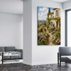 Provence In Bloom stretched canvas displayed from an angle in a room is a high quality print in our city skyline, travel prints and maps collection