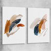Abstract Strokes Pair stretched canvas - part of our high quality canvas abstract wall art collection
