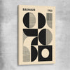 Bauhaus Forms stretched canvas - part of our high quality canvas abstract wall art collection