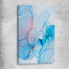 Blue Fracture stretched canvas - part of our high quality canvas abstract wall art collection