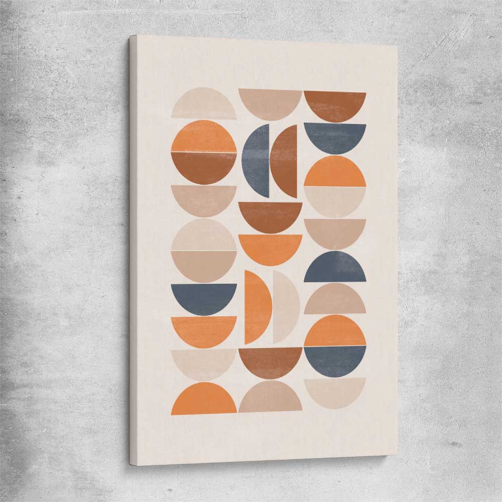 Bohemian Moons stretched canvas - part of our high quality canvas abstract wall art collection