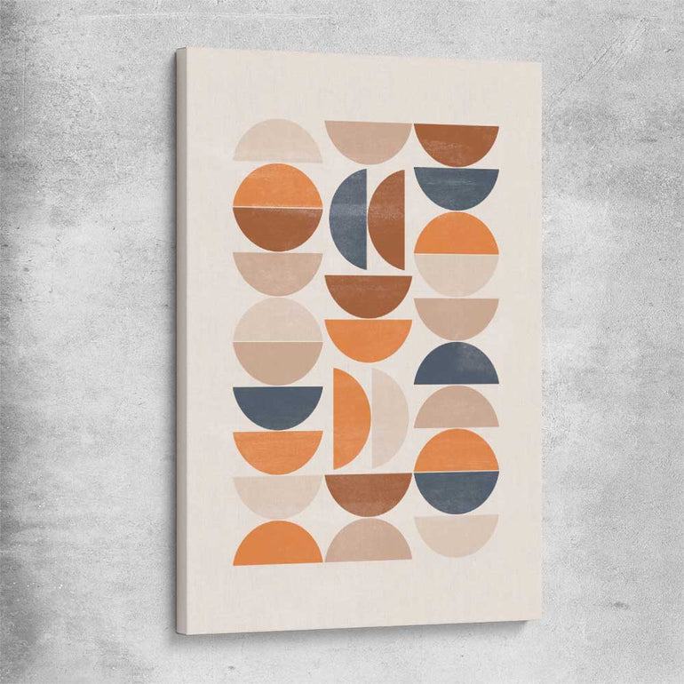 Bohemian Moons stretched canvas - part of our high quality canvas abstract wall art collection