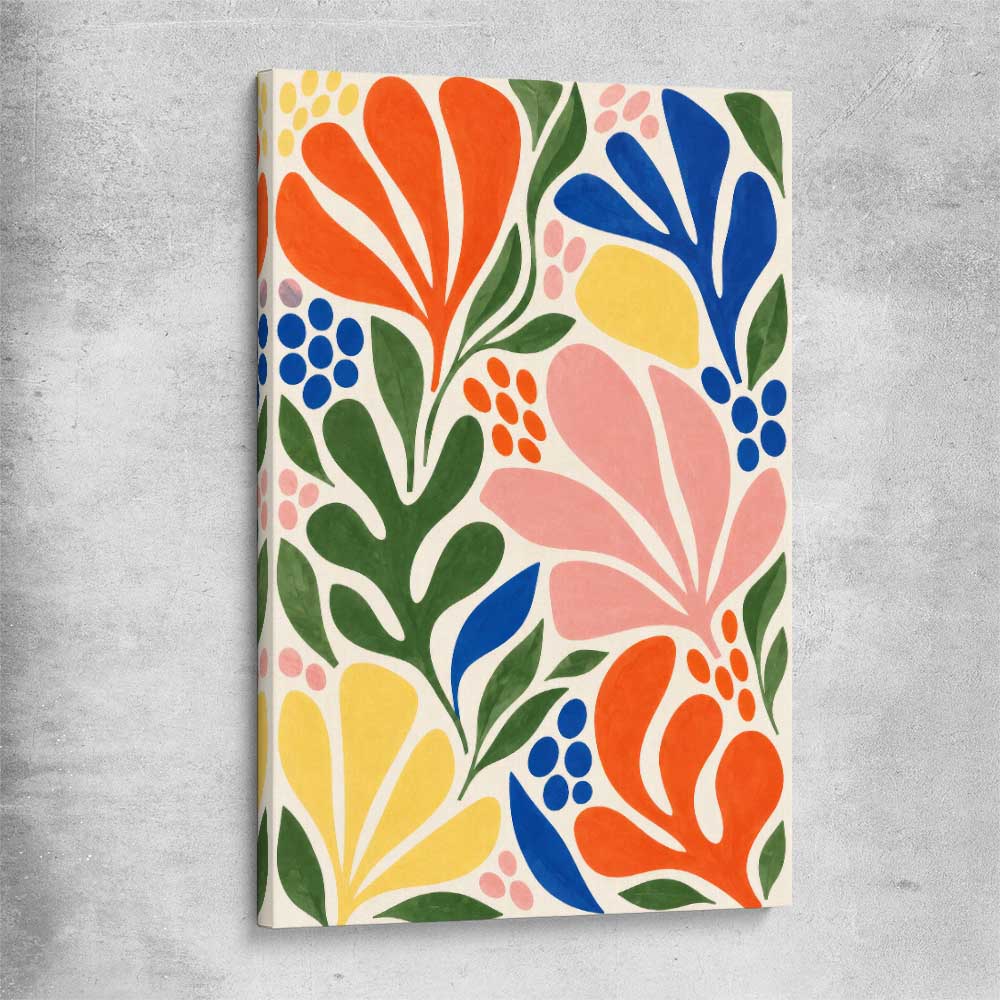Chromatic Garden stretched canvas - part of our high quality canvas abstract wall art collection
