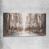 City Life, New York stretched canvas - part of our high quality canvas abstract wall art collection