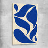 Cobalt Ribbon Reverie stretched canvas - part of our high quality canvas abstract wall art collection