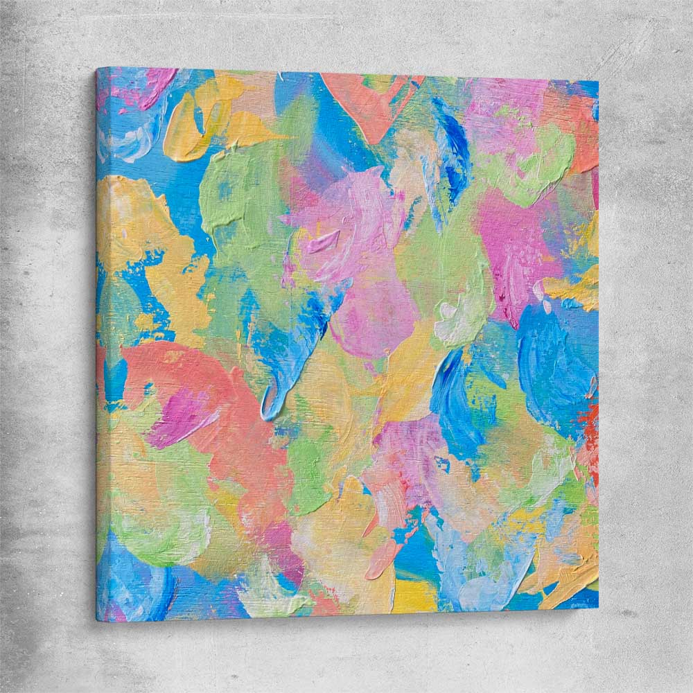 Colour Burst stretched canvas - part of our high quality canvas abstract wall art collection