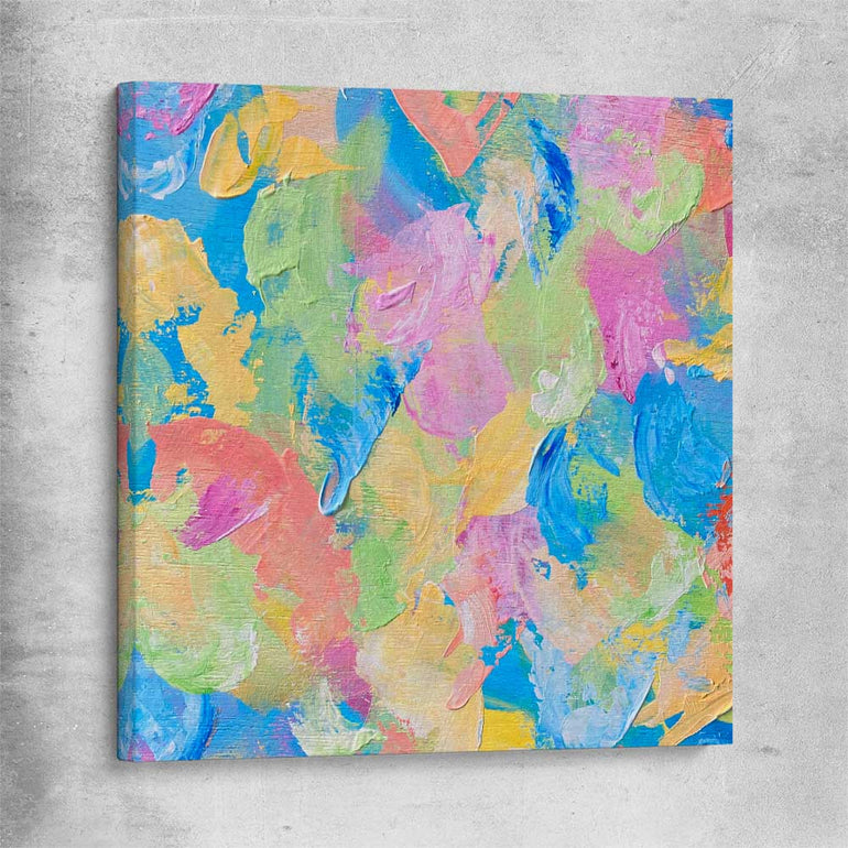 Colour Burst stretched canvas - part of our high quality canvas abstract wall art collection