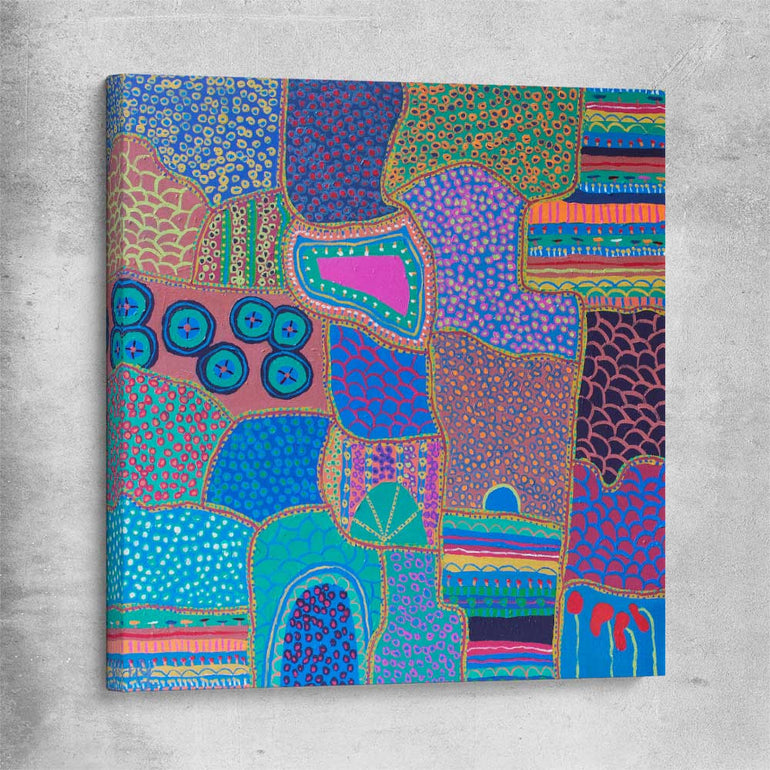 Colour has Life stretched canvas - part of our high quality canvas abstract wall art collection