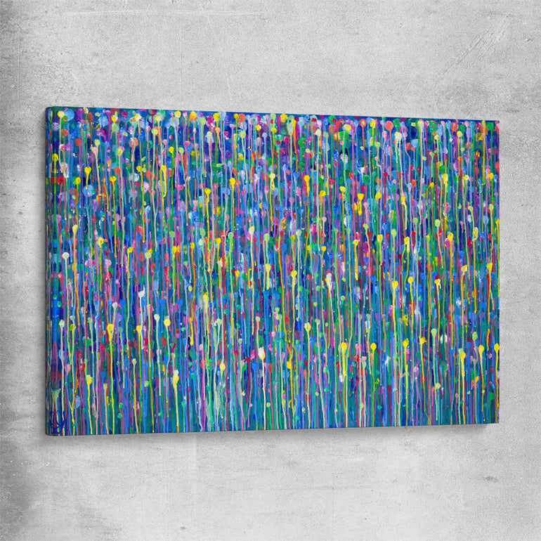Colour is Golden stretched canvas - part of our high quality canvas abstract wall art collection
