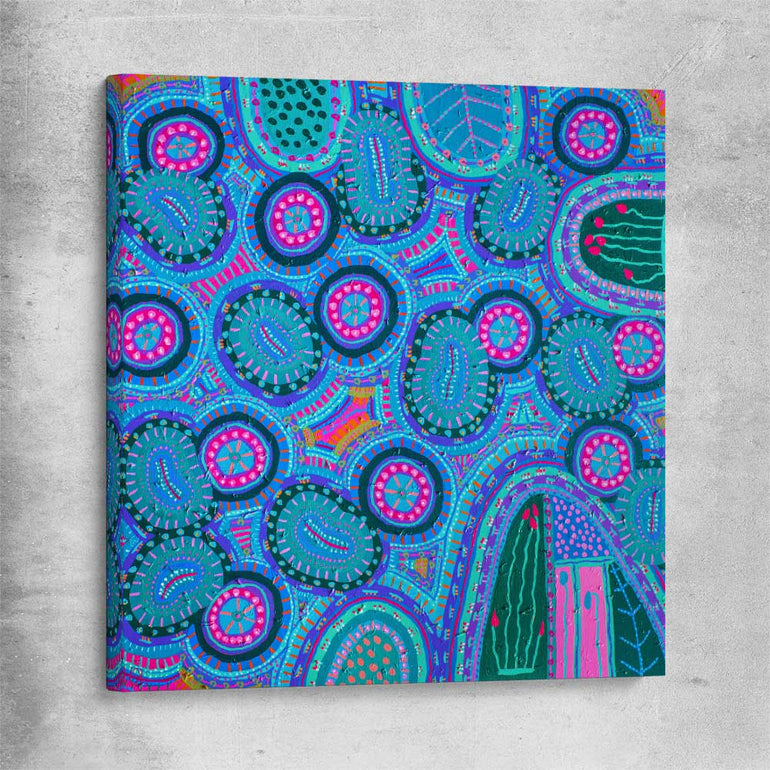 Colours are Encryptic stretched canvas - part of our high quality canvas abstract wall art collection