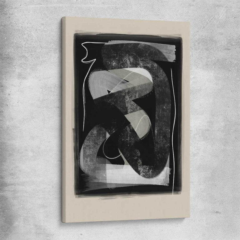 Dark Flow stretched canvas - part of our high quality canvas abstract wall art collection