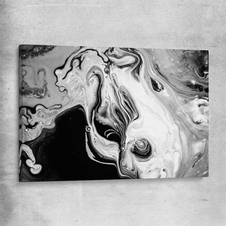 Darkened Swirls stretched canvas - part of our high quality canvas abstract wall art collection