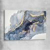 Drifting Blues stretched canvas - part of our high quality canvas abstract wall art collection