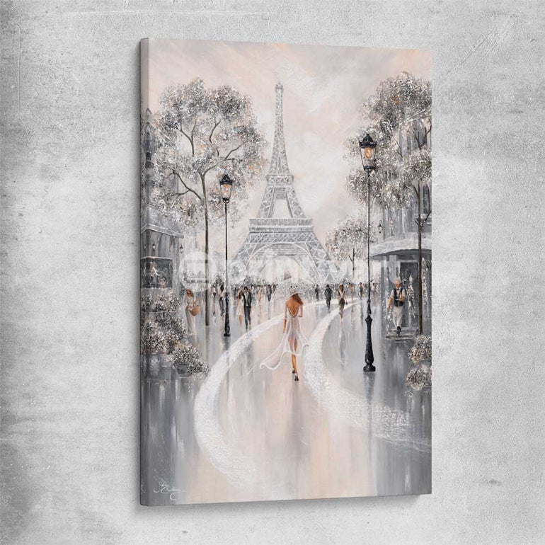 Eiffel Tower, Flair of Paris stretched canvas - part of our high quality canvas abstract wall art collection