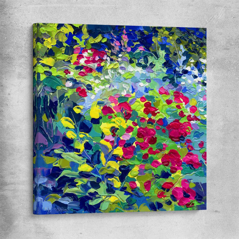 Flourished Dots stretched canvas - part of our high quality canvas abstract wall art collection