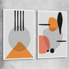 Formations Pair stretched canvas - part of our high quality canvas abstract wall art collection