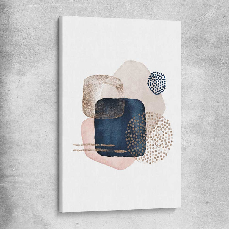 Geometric Dots stretched canvas - part of our high quality canvas abstract wall art collection