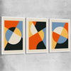 Geometry Burst Set stretched canvas - part of our high quality canvas abstract wall art collection