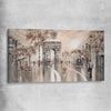 Golden Glimpse, Paris stretched canvas - part of our high quality canvas abstract wall art collection