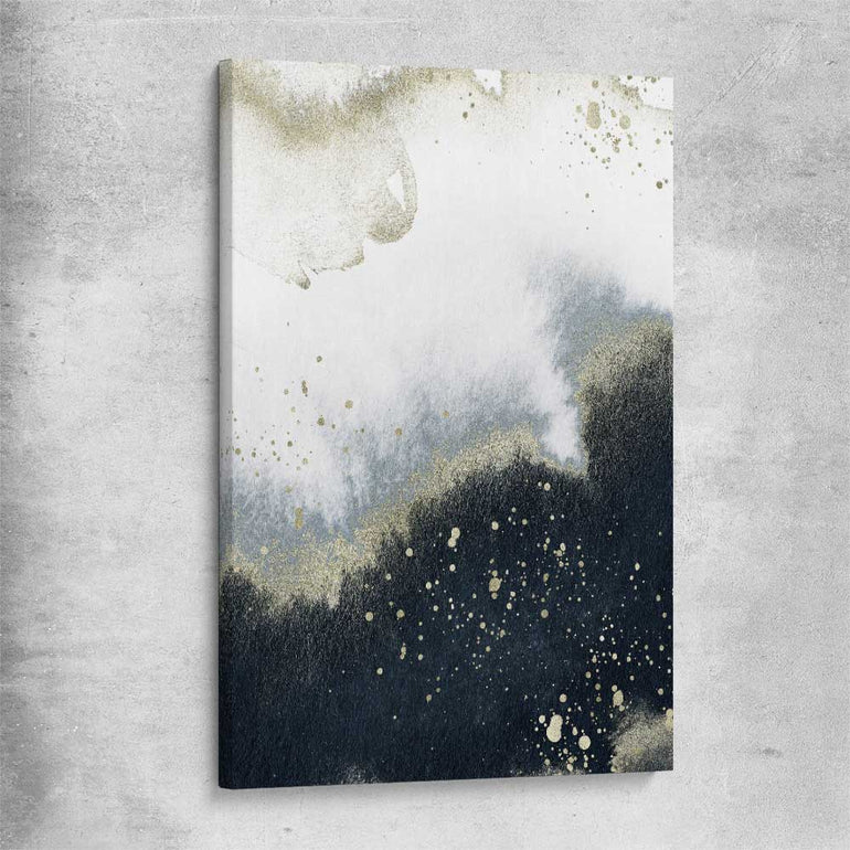 Golden Grey stretched canvas - part of our high quality canvas abstract wall art collection