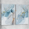 Golden Veins Pair stretched canvas - part of our high quality canvas abstract wall art collection