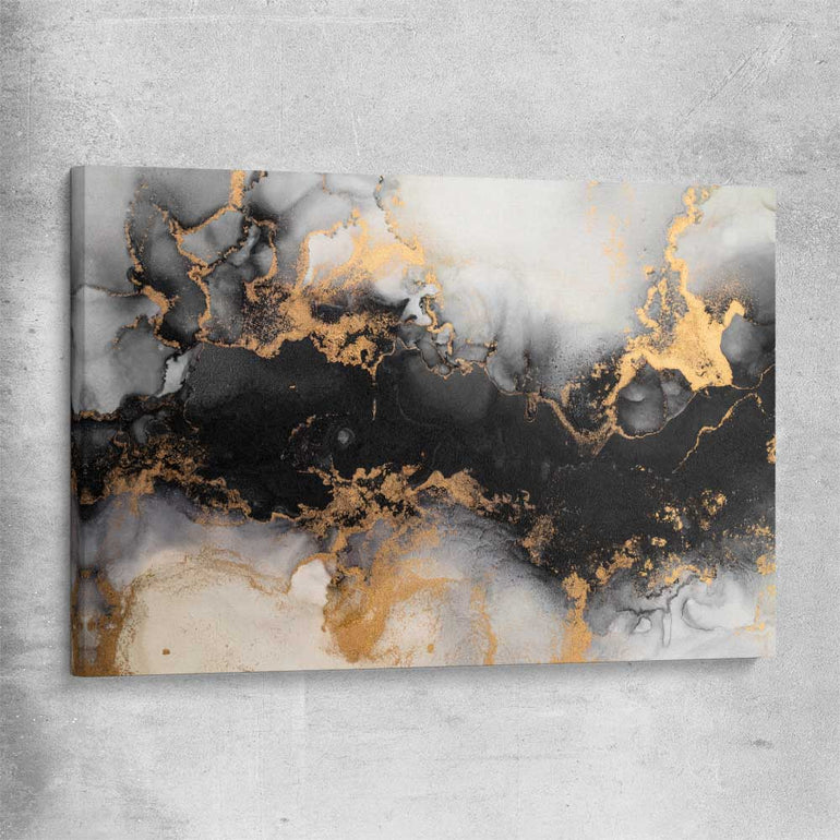 Grey Energy stretched canvas - part of our high quality canvas abstract wall art collection