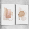 Light Geometric Pair stretched canvas - part of our high quality canvas abstract wall art collection