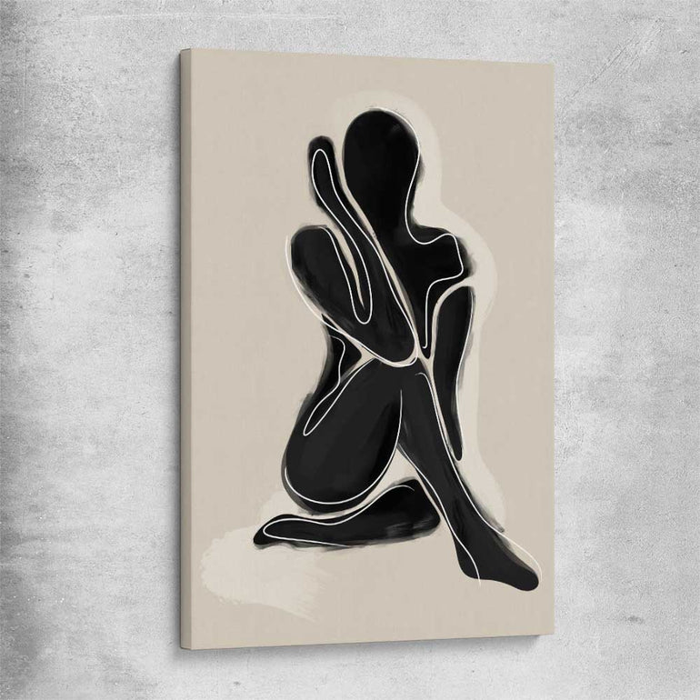 Matisse Shadow One stretched canvas - part of our high quality canvas abstract wall art collection