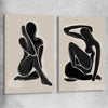 Matisse Shadow Pair stretched canvas - part of our high quality canvas abstract wall art collection