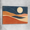 Moonlit Indigo Dunes stretched canvas - part of our high quality canvas abstract wall art collection