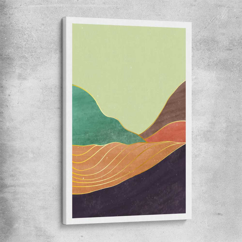 Nature Waves One stretched canvas - part of our high quality canvas abstract wall art collection
