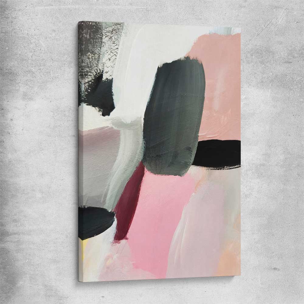 Pastel Strokes stretched canvas - part of our high quality canvas abstract wall art collection