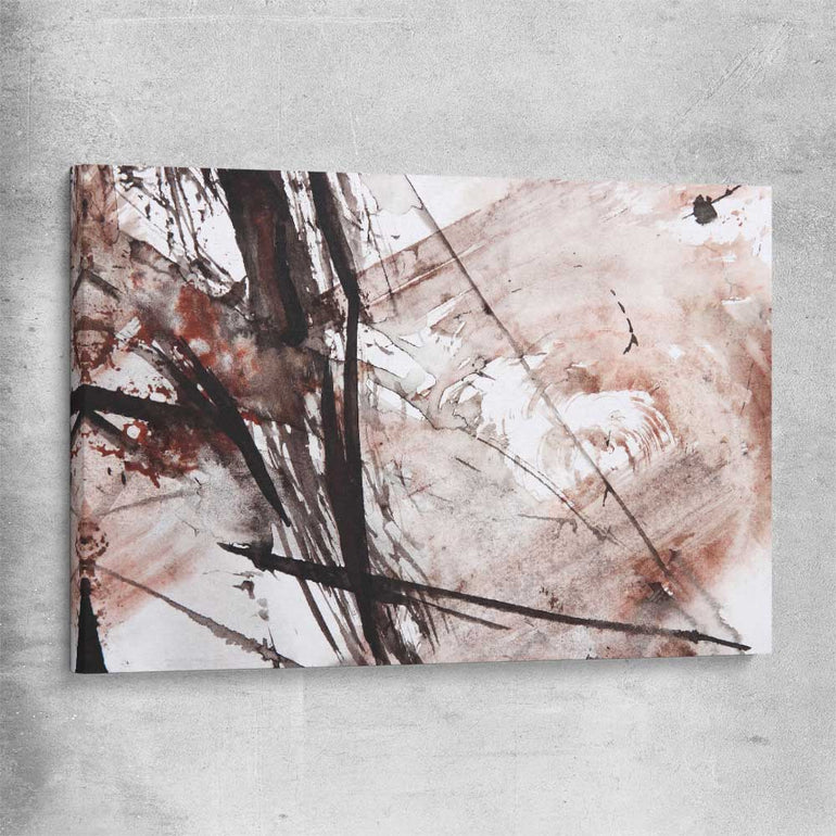 Sharp Strokes stretched canvas - part of our high quality canvas abstract wall art collection