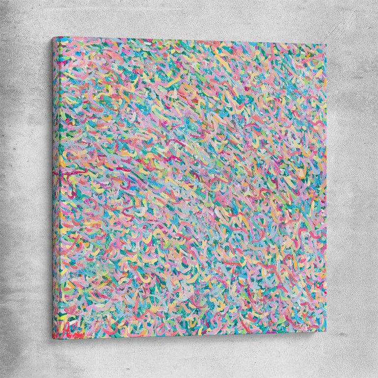 Shine of Fun stretched canvas - part of our high quality canvas abstract wall art collection
