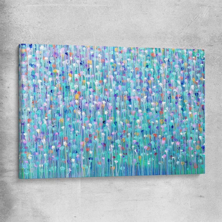 Sparkly Water stretched canvas - part of our high quality canvas abstract wall art collection