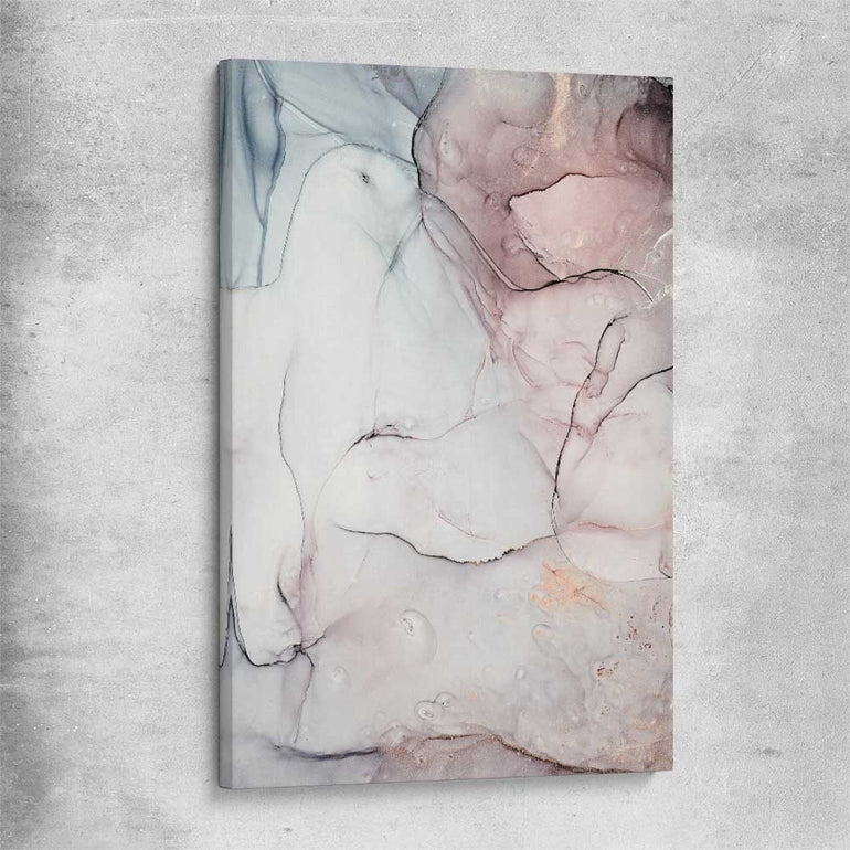 Subtle Pink One stretched canvas - part of our high quality canvas abstract wall art collection