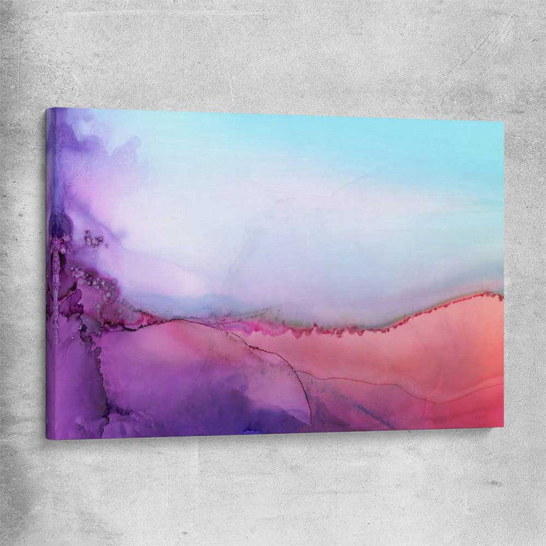 Sunset Orange stretched canvas - part of our high quality canvas abstract wall art collection