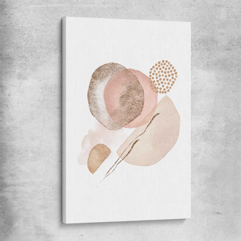 Terracotta Divide stretched canvas - part of our high quality canvas abstract wall art collection