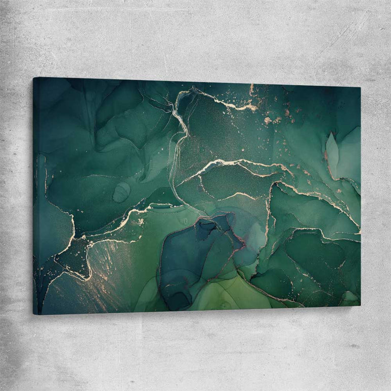 Turquoise Scatter stretched canvas - part of our high quality canvas abstract wall art collection