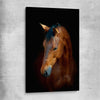 Animal wall art and canvas prints of Chestnut Horse Portrait on a stretched canvas