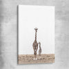 Animal wall art and canvas prints of Giraffe Affection on a stretched canvas