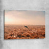 Animal wall art and canvas prints of Kangaroo Desert Horizon on a stretched canvas