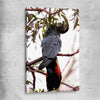 Animal wall art and canvas prints of Red Tail Cockatoo on a stretched canvas